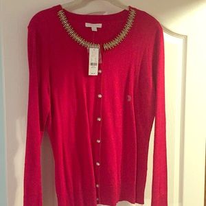 New York and Company Red cardigan